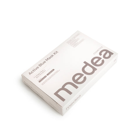 Active Blue Mask Kit Medea – kit maschera viso al collagene con siero attivatore idratante